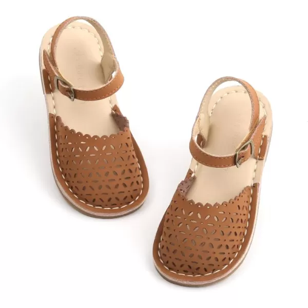 THEE BRON Girls Sandals Toddler Summer Dress ShoesTb2240brown