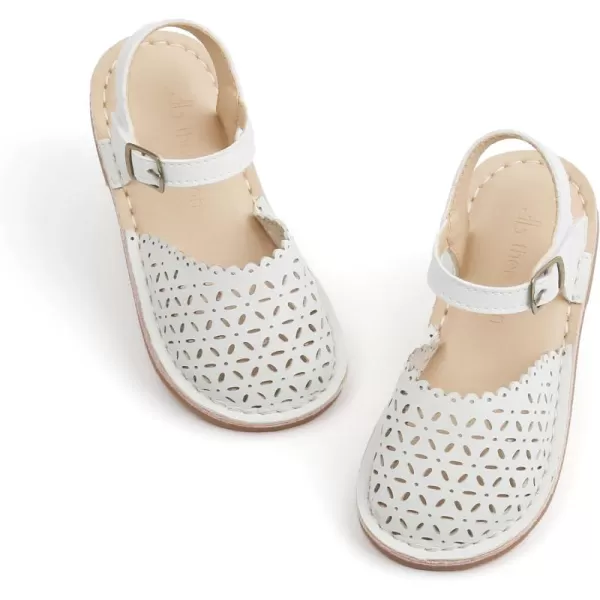 THEE BRON Girls Sandals Toddler Summer Dress ShoesTb2240white