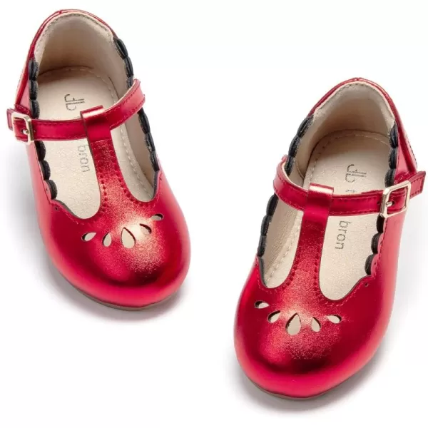 THEE BRON Girls TStrap Flats ToddlerLittle Kid Ballet Mary Jane Party Dress ShoesAg227red