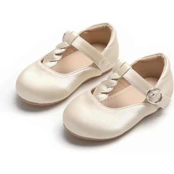 THEE BRON Girls TStrap Flats ToddlerLittle Kid Ballet Mary Jane Party Dress ShoesAg238beige