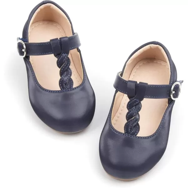 THEE BRON Girls TStrap Flats ToddlerLittle Kid Ballet Mary Jane Party Dress ShoesAg238blue