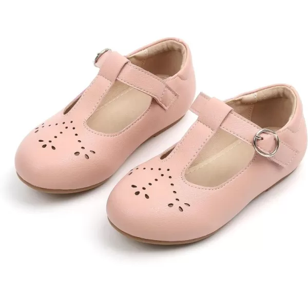 THEE BRON Girls TStrap Flats ToddlerLittle Kid Ballet Mary Jane Party Dress ShoesAx314pink