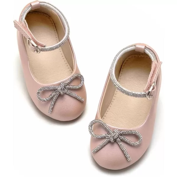 THEE BRON Girls ToddlerLittle Kid Ballet Mary Jane Flat Dress ShoesAf336pink