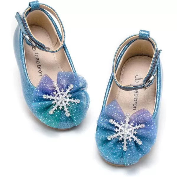 THEE BRON Girls ToddlerLittle Kid Ballet Mary Jane Flat Dress ShoesAf396blue
