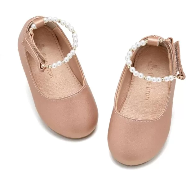 THEE BRON Girls ToddlerLittle Kid Ballet Mary Jane Flat Dress ShoesAf404champagne