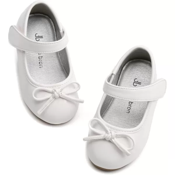 THEE BRON Girls ToddlerLittle Kid Ballet Mary Jane Flat Dress ShoesAf408white