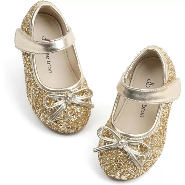 THEE BRON Girls ToddlerLittle Kid Ballet Mary Jane Flat Dress ShoesAf410gold