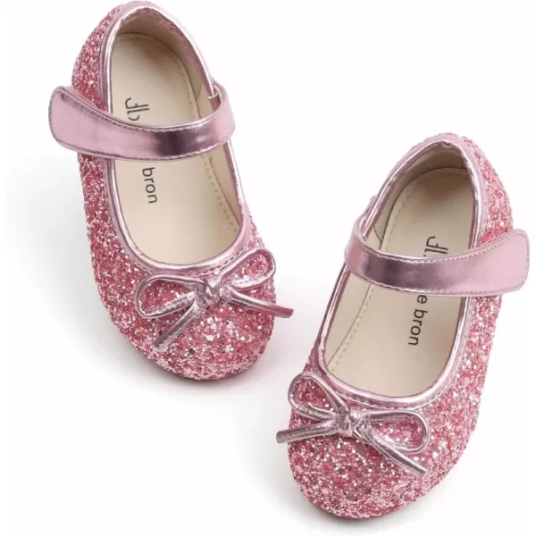 THEE BRON Girls ToddlerLittle Kid Ballet Mary Jane Flat Dress ShoesAf410pink