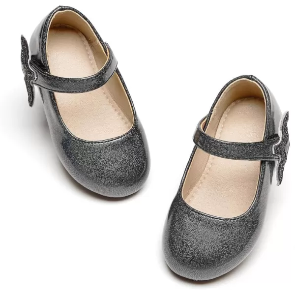 THEE BRON Girls ToddlerLittle Kid Ballet Mary Jane Flat Dress ShoesAf422mermaid Black