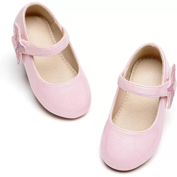 THEE BRON Girls ToddlerLittle Kid Ballet Mary Jane Flat Dress ShoesAf422mermaid Pink