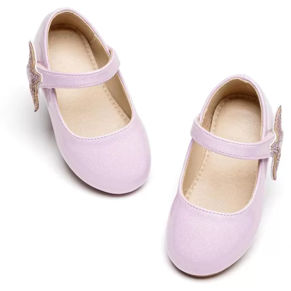 THEE BRON Girls ToddlerLittle Kid Ballet Mary Jane Flat Dress ShoesAf422mermaid Purple