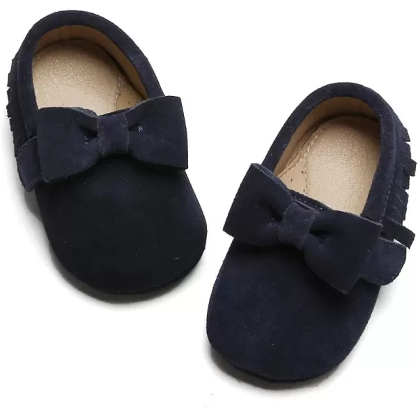 THEE BRON Infant Toddler Baby Soft Sole Leather Shoes for Girls Boys Walking Sneakers8516blue