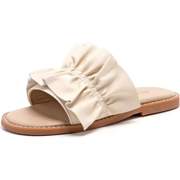THEE BRON Princess Dress Slippers Slides Sandals for Little GirlsAa380nude