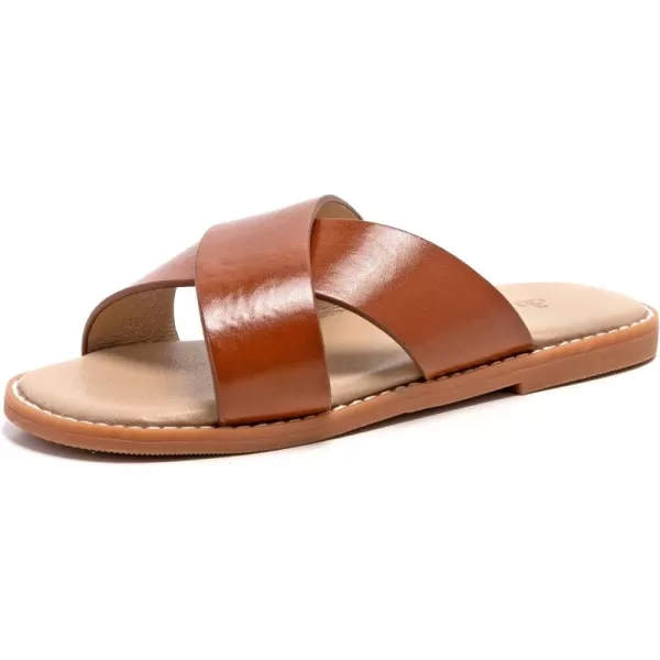 THEE BRON Princess Dress Slippers Slides Sandals for Little GirlsAa382brown