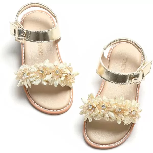 THEE BRON Sandals for Girls Sandalias de NiaTb2218gold