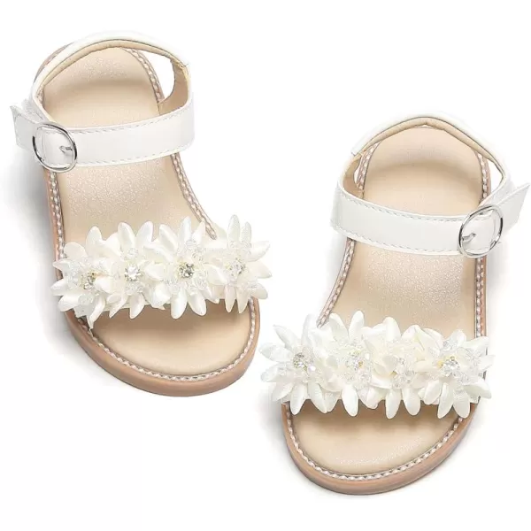 THEE BRON Sandals for Girls Sandalias de NiaTb2218white