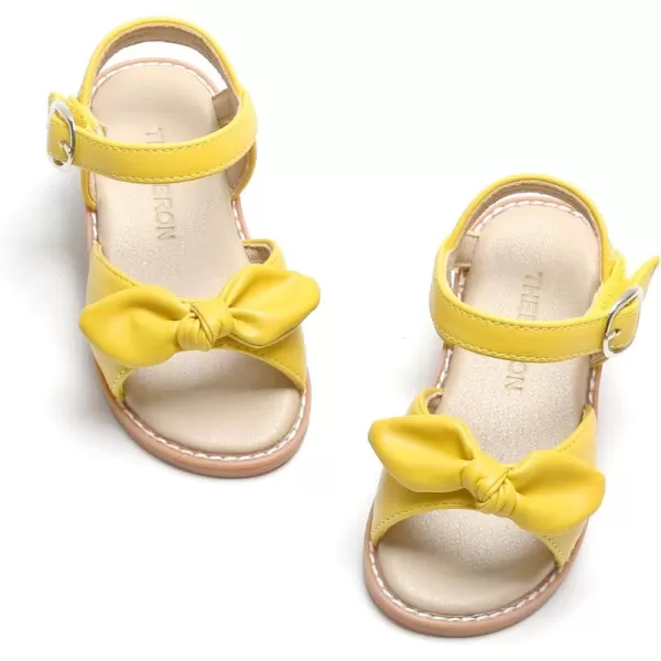 THEE BRON Toddler Girl Dress Sandals Sandalias para Nias503yellow