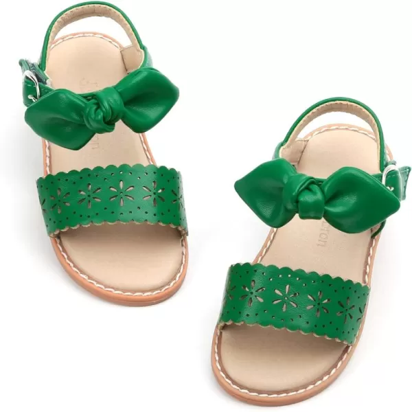 THEE BRON Toddler Girl Dress Sandals Sandalias para NiasAa303green