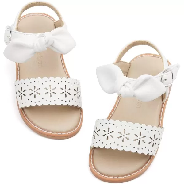 THEE BRON Toddler Girl Dress Sandals Sandalias para NiasAa303white