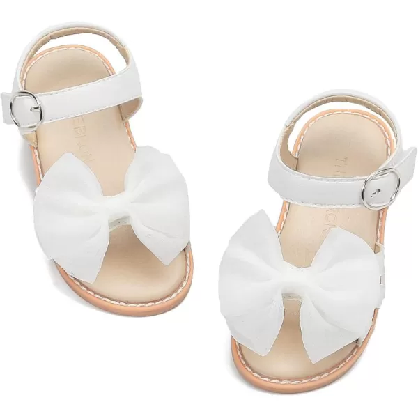 THEE BRON Toddler Girl Dress Sandals Sandalias para NiasAa318white