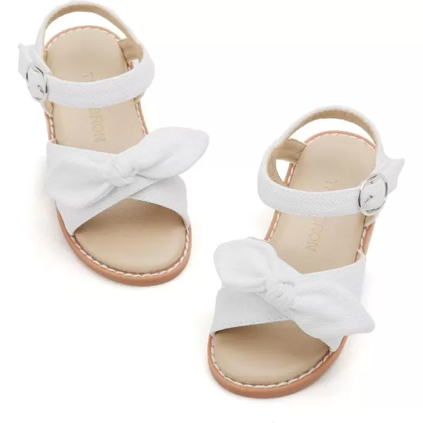 THEE BRON Toddler Girl Dress Sandals Sandalias para NiasAa332white