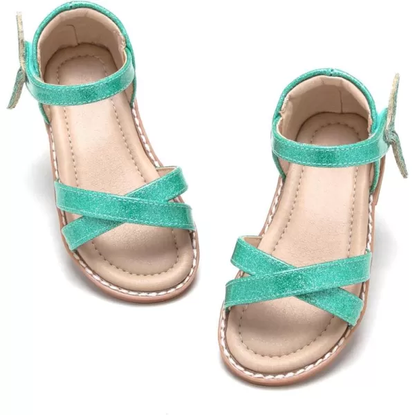 THEE BRON Toddler Girl Dress Sandals Sandalias para NiasAa422green