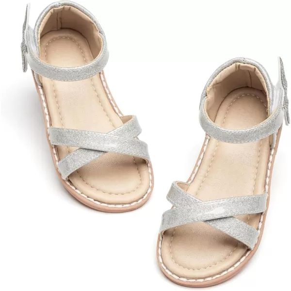 THEE BRON Toddler Girl Dress Sandals Sandalias para NiasAa422silver