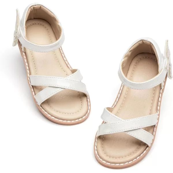 THEE BRON Toddler Girl Dress Sandals Sandalias para NiasAa422white