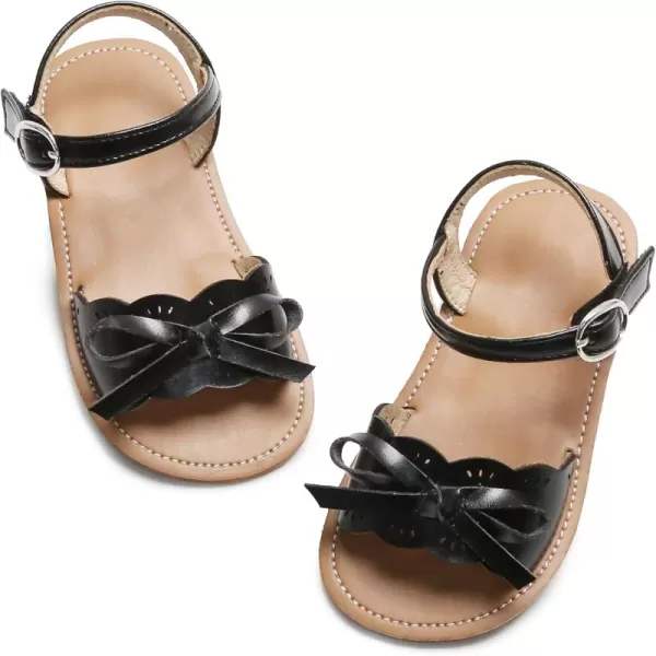 THEE BRON Toddler Girl Dress Sandals Sandalias para NiasTb2120black