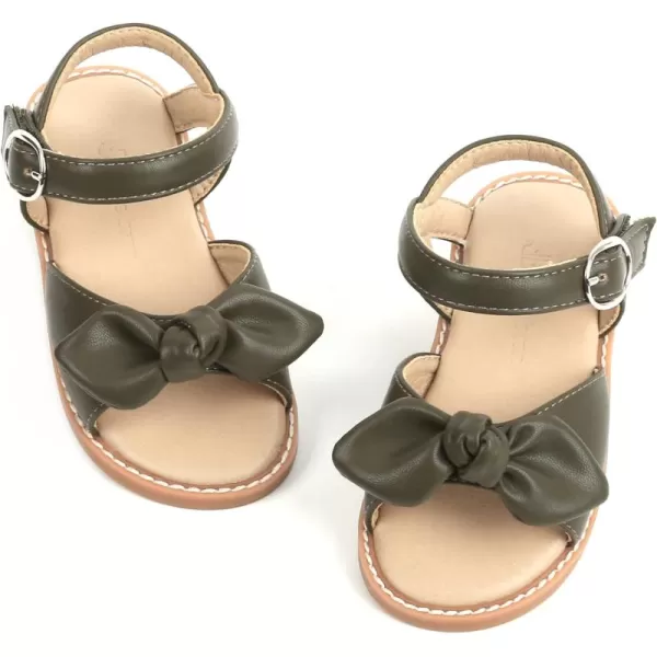 THEE BRON Toddler Girl Dress Sandals Sandalias para NiasTb503emerald