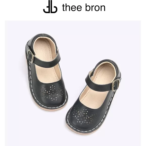 THEE BRON Girls Mary Jane Flats Toddler Kids School Uniform Party Dress ShoesAg219black