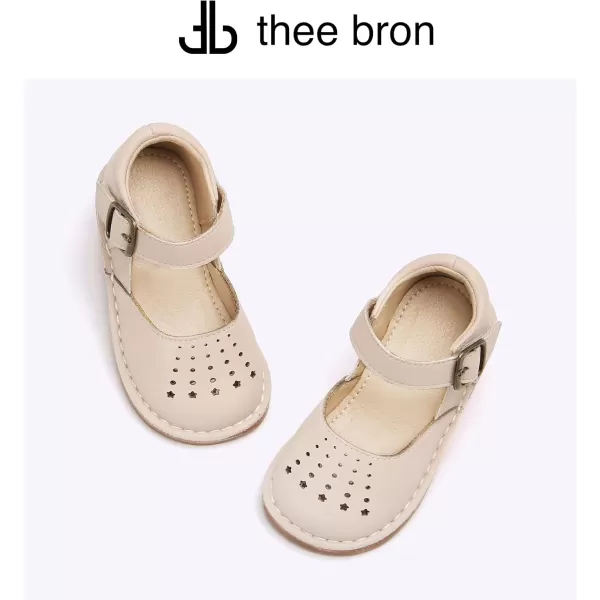 THEE BRON Girls Mary Jane Flats Toddler Kids School Uniform Party Dress ShoesAg221nude