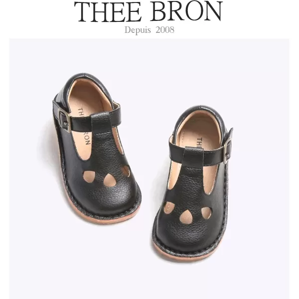 THEE BRON Girls Mary Jane Flats Toddler Kids School Uniform Party Dress ShoesAg232black