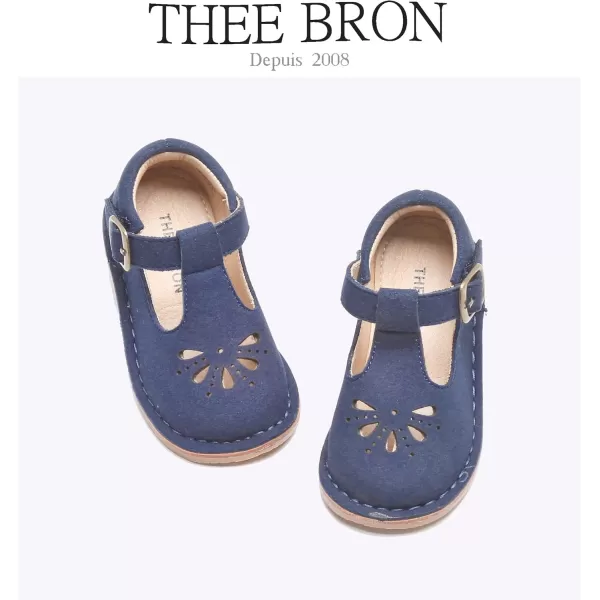 THEE BRON Girls Mary Jane Flats Toddler Kids School Uniform Party Dress ShoesAg248blue