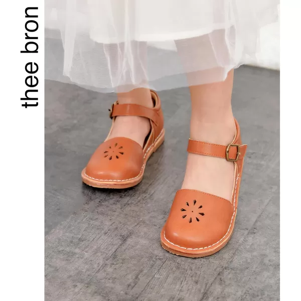 THEE BRON Girls Mary Jane Flats Toddler Kids School Uniform Party Dress ShoesAx320brown
