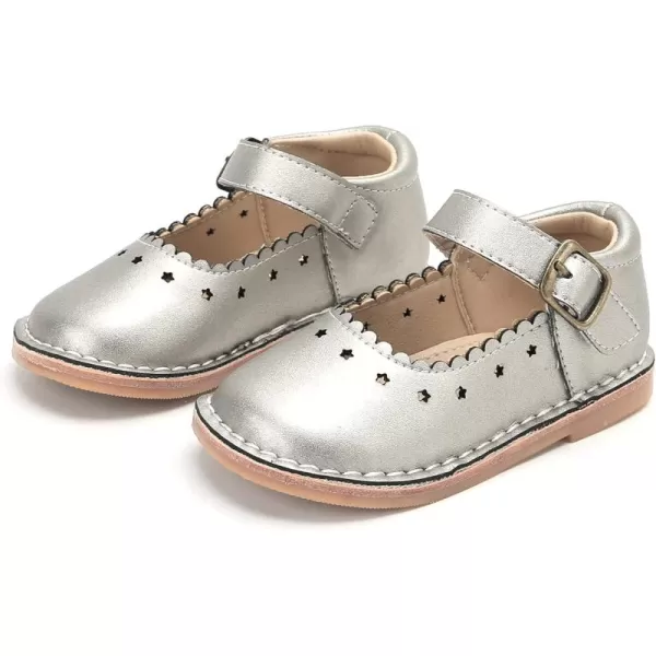 THEE BRON Girls Mary Jane Flats Toddler Kids School Uniform Party Dress ShoesAg223bronze