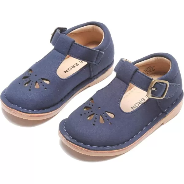THEE BRON Girls Mary Jane Flats Toddler Kids School Uniform Party Dress ShoesAg248blue