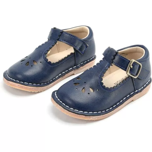 THEE BRON Girls Mary Jane Flats Toddler Kids School Uniform Party Dress ShoesAg284blue