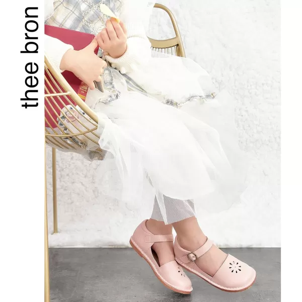 THEE BRON Girls Mary Jane Flats Toddler Kids School Uniform Party Dress ShoesAx320pink