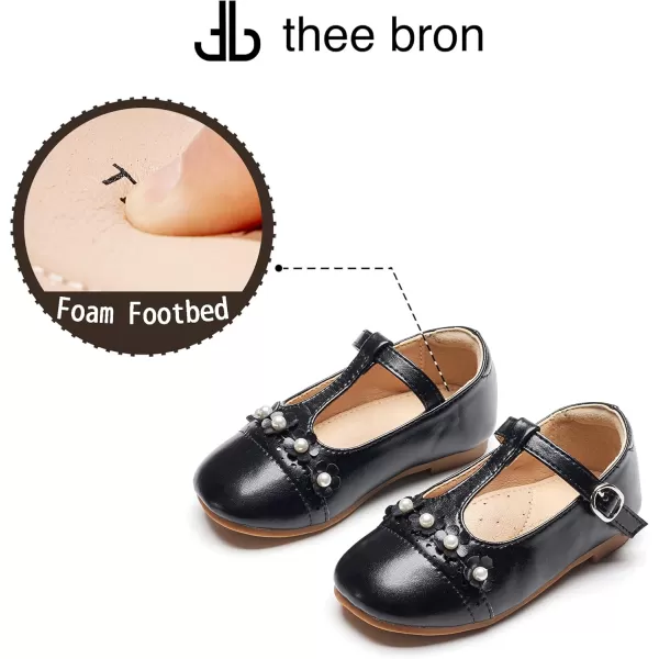 THEE BRON Girls Princess Dress Shoes for Little Girls Zapatos de PrincesaAf474black