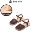 imageTHEE BRON Girls Comfort Sandals Kids Shoes Sandals Filles SandalesAa438chocolate