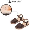 imageTHEE BRON Girls Sandals Toddler Summer Dress ShoesAa426chocolate