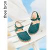 imageTHEE BRON Girls Sandals Toddler Summer Dress ShoesAa430green
