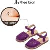 imageTHEE BRON Girls Sandals Toddler Summer Dress ShoesAa430purple