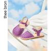 imageTHEE BRON Girls Sandals Toddler Summer Dress ShoesAa430purple