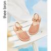 imageTHEE BRON Girls Sandals Toddler Summer Dress ShoesAa432brown