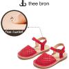imageTHEE BRON Girls Sandals Toddler Summer Dress ShoesAa432red