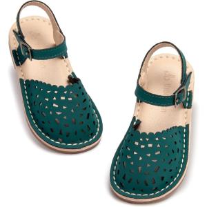 imageTHEE BRON Girls Sandals Toddler Summer Dress ShoesAa430green