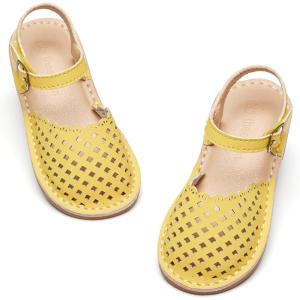imageTHEE BRON Girls Sandals Toddler Summer Dress ShoesAa432yellow
