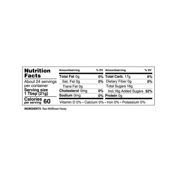 BEEKEEPERS NATURALS Wildflower Honey  Raw Wildcrafted and Unprocessed Rich in Nutrients and Beneficial Enzymes Notes of Mint ampamp Lavender100 Raw Pure Honey Paleofriendly GlutenFree 11lbs